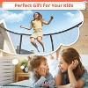 Zevemomo 12FT Outdoor Trampoline with Safety Enclosure, Pumpkin Design & Coated Metal Frame, ASTM Certified for Kids & Adults, Includes Ladder - 2 of 4