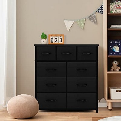 FONTOI Decorative Storage Cabinets, Locker with Ample Storage, Contemporary Utility, Black, 31.5"*11.8"*34.9"