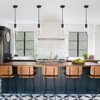 CityFurn 1-Light Cylinder Glass Pendant for Kitchen Island - 3 of 4