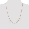 Black Bow Jewelry 1.2mm 14k Yellow Gold Solid Wheat Chain Necklace - 2 of 4