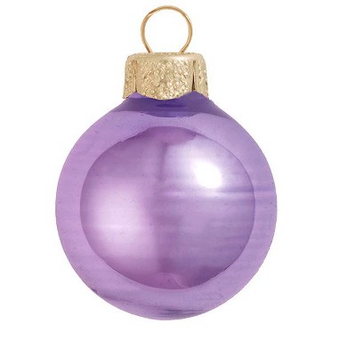 Northlight 4ct Shiny Glass Ball Christmas Ornament Set 4.75" - Lavender Purple