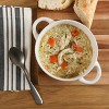 Gibson Elite Earlhart 2 Piece 6 Inch Ribbed Stoneware Soup Bowl Set with Handles in White - 2 of 4