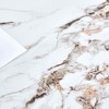 Sapphtopaz Dining Table Kitchen Table 63" Marble-Patterned Slab Table with Stainless Steel Butterfly Legs for Kitchen, Dining Room - 2 of 4