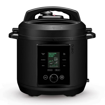 CHEF iQ 6qt Multi-Function Smart Pressure Cooker with Built-in Scale, Pairs With App Via WiFi - Black