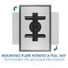Mount-It! TV Wall Mount With Full 360 Degree Rotation Fits Most TVs from 32" to 70", 110 lbs. Weight Capacity - 3 of 4