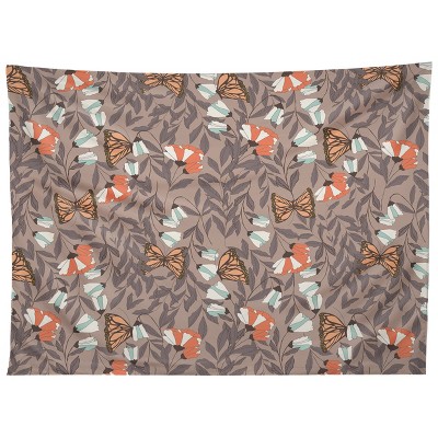 BlueLela Monarch garden Tapestry - Society6