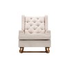 Dolonm  High Back Rocking Chair - Mid-Century Inspired, 22" Arm Height, Foam-Filled Comfort for Reading Nook or Living Room - 2 of 4