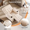 Manual Glider Rocker with Cupholder&Side Pocket for Living Room Nursery - 4 of 4