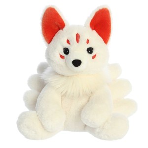 Aurora Medium Kitsune Fantasy Mysterious Stuffed Animal White 10" - 1 of 4