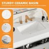 40 Inch Floating Vanity with 2 Doors & Drawers Wall Mounted Storage Cabinet - 2 of 4