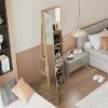 Dexmalle 360°Swivel Jewelry Cabinet with Full Length Mirror - 3 of 4