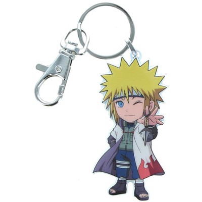 Naruto Shippuden Boruto Anime Minato Namikaze Keychain Clip Lanyard