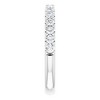 Pompeii3 1/2Ct Lab Created Diamond Stackable Anniversary Wedding Ring 14k White Gold - 2 of 4