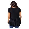 Women's Rock Solid Babydoll Top Shirt - 1clique co. - 3 of 3