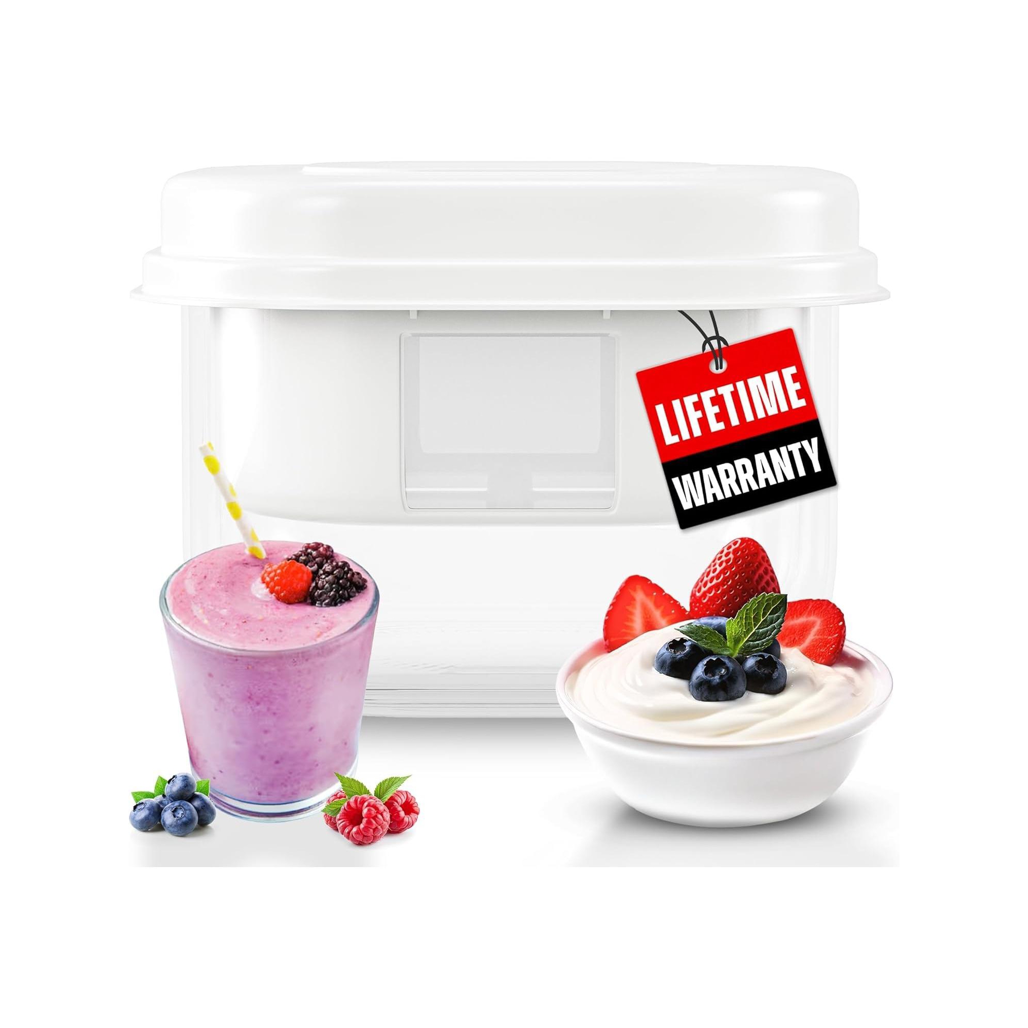 Ultimate Yogurt Strainer - Fine Mesh Nylon Greek Yogurt Maker - Large 2.3 Quart Capacity
