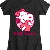 Girls' - Peanuts - Self Love Belle Fitted Short Sleeve Graphic T-Shirt - 2 of 4