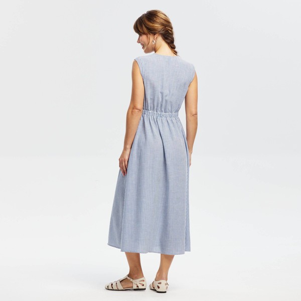 Vestido midi corte A con botones al frente para mujer - Universal Thread™ 2