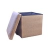 15"  Boucle Cube Storage Ottoman - 4 of 4