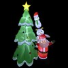 Northlight LED Lighted Inflatable Christmas Tree with Santa and Friends Outdoor Decoration - 8.25' - image 3 of 4