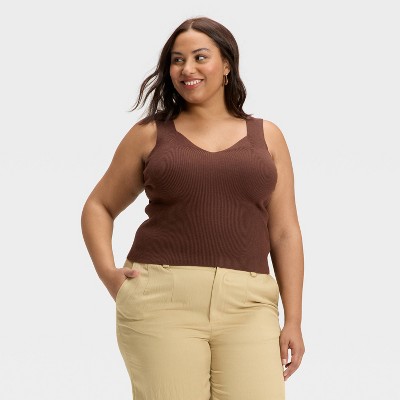 Women's V-Neck Sweater Tank - A New Day™