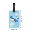 Unique Bargains Cartoon Cloud Airplane Luggage Tag Blue 1 Pc - 2 of 4