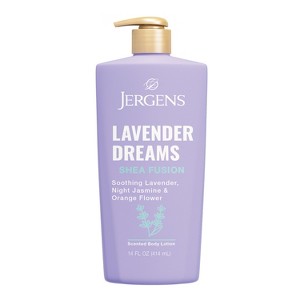 Jergens Shea Fusion Lavender Dreams Scented Body Lotion with Vitamin E - 14 fl oz - 1 of 4