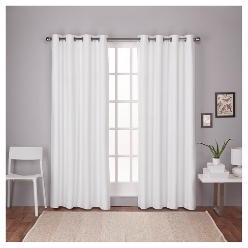 Buy 100% Total Blackout Linen Blend Grommet Curtains