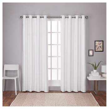London Thermal Textured Linen Grommet Top Blackout Window Curtain Panel - Exclusive Home™