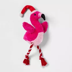 Flamingo with Rope Legs Plush Dog Toy - Wondershop™