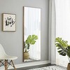Full Length Mirror Wall/Floor Mounted Full Body Mirror, Solid Wood Frame Bathroom Makeup Mirror, Decorative Mirror,Wall-Mounted Mirror Dressing Mirror - 2 of 4
