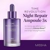 Missha Time Revolution Night Repair Ampoule 5x Serum (1.69 oz) 77.2 Extreme Biome | intensely repair & revitalize face skin while you sleep - 2 of 4