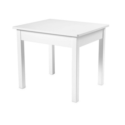 White Wooden Kids Table and Chairs Set
