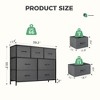 RISOKEYS Dresser for Bedroom with Fabric Drawers,TV Stand,Storage Cabinet,with Metal Frame and Wooden Top for Clothing, Closet,Guest Room, - 3 of 4
