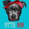 Men's Design By Humans Mother's Day Pittie Mom Pitbull Dog Lovers By dandingroz T-Shirt - 2 of 2