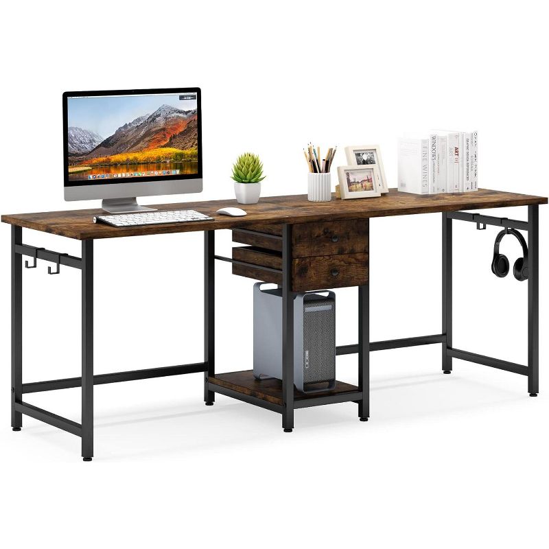 Tribesigns 78.74’’ Two Person Desk, 1 of 7