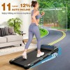 NAYSAYE Walking Pad Treadmill with Adjustable Incline, 450 lbs Capacity, Under Desk Portable Compact Treadmill for Home Office, Black, 52"*22.5"*7.87" - 2 of 4