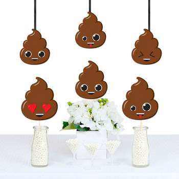 Big Dot of Happiness Party 'Til You're Pooped  - Poop Decorations DIY Poop Emoji Party Essentials - Set of 20
