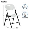 Real Relax Durable Sturdy Blow Moulding Folding Chair 650lb. Capacity for Event Office Wedding Party Picnic Kitchen Dining. - 2 of 4
