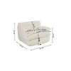 Swivel Corduroy Bean Bag Chair for Adults with Armrests, Oversized Memory Foam Floor Sofa for Living Room, Bedroom or Game Room–The Pop Home - 4 of 4