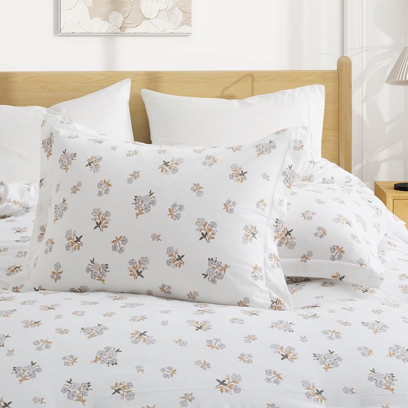 Peace Nest Floral Printed Comforter Set with Pillowcases, Bedding Set for All Season, 2 of 7