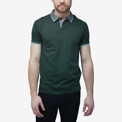 X RAY Men's Short Sleeve ribbed cuffs Polo Shirt