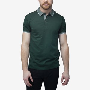 X RAY Men's Short Sleeve ribbed cuffs Polo Shirt - 1 of 4