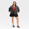 Women's Denim Oversized Trucker Jacket - Wild Fable™ Black Wash - 3 of 4