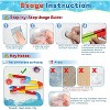 38-Piece Bathtub Toy Set with Marble Run and Slippery Slide, DIY Water Play for Kids Ages 2-8 - 4 of 4