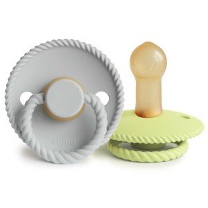 FRIGG Rope Natural Rubber Pacifier 2-Pack - 1 of 4