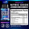 Extra Strength Nitric Oxide Supplement 3X Strength L Arginine, Citrulline Malate, AAKG, Beta Alanine - 60 Capsules By Health Nutrition Naturals - 2 of 4