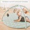 Baby Play Gym & Tummy Time Mat - Soft Cotton Mat with 6 Toys for Boys/Girls - Stylish Activity Playmat for Infant Development & Playroom Decor - 3 of 4