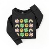 The Juniper Shop Smiley Clover Daisy Toddler Long Sleeve Tee - 2 of 3