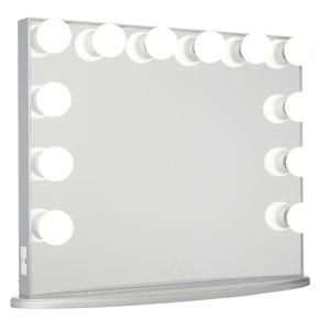 Impressions  Vanity Hollywood Glow XL Vanity Mirror with 12 LED Bulbs Dressing Makeup Mirror Dual Power Outlets - 1 of 4