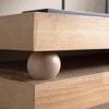 KIGFTSOD 52in Narrow Wood Console Table with Bead Detail - Rustic Modern, Natural Finish for Entryway, Hallway, Foyer - 4 of 4